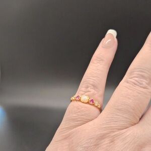 Gold coated 925 Sterling Silver Ring